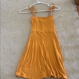Forever21 Mustard Yellow Skater Dress